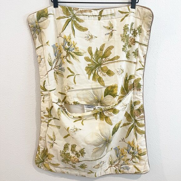 Williamsburg Standard Sham Set Of 2 Palms Yellow Magnolia Southern Florida - Picture 7 of 9